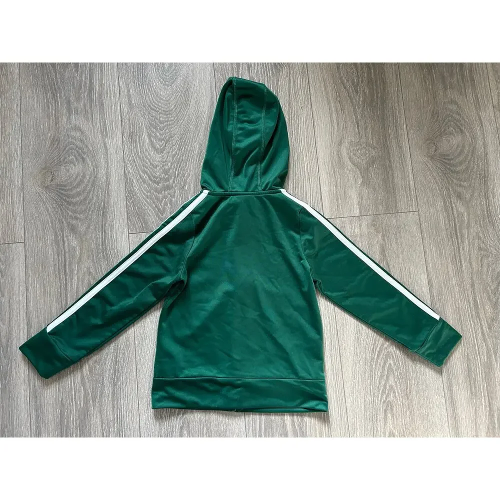 Adidas Boy’s Green Hooded Track Jacket Size 3T